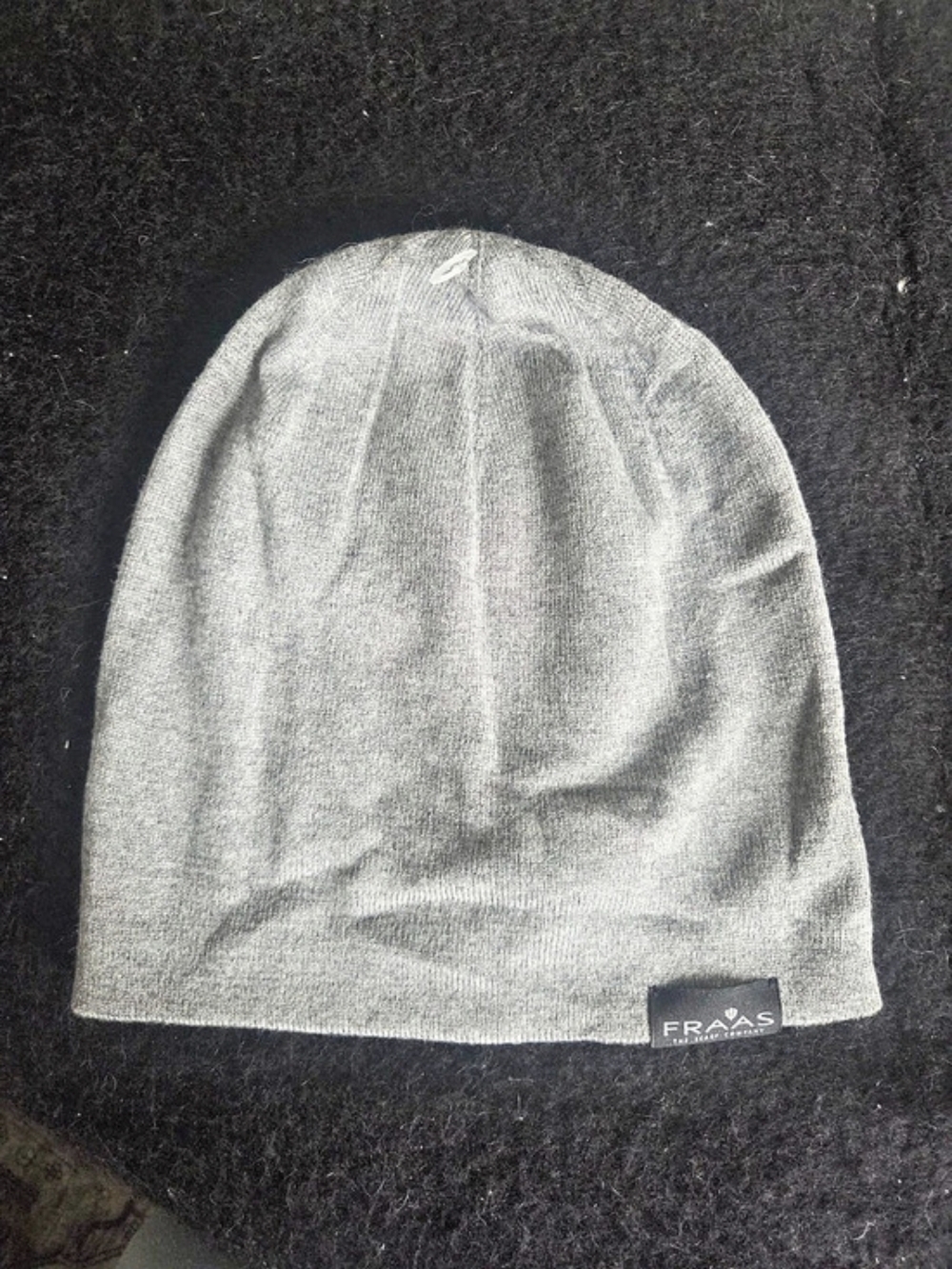 Fraas Gray Knit Cashmere Blend Beanie